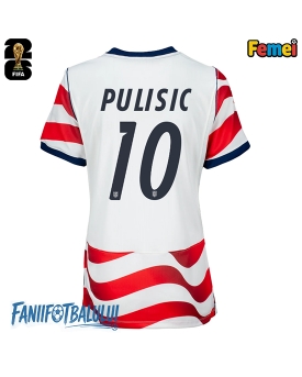 Statele Unite Christian Pulisic #10 Echipament de Fotbal Replică Mondial 2026 Femei Acasa